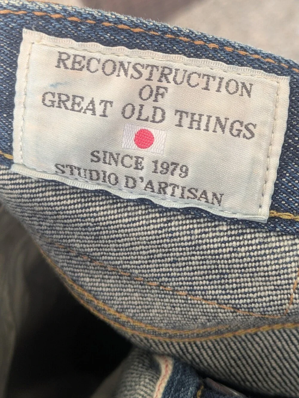 Studio D'Artisan Japanese Button Fly Selvedge Denim Jeans
